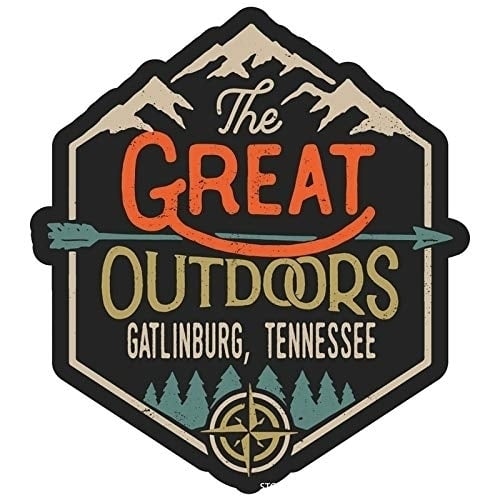 Gatlinburg Tennessee The Great Outdoors Design 4-Inch Fridge Magnet