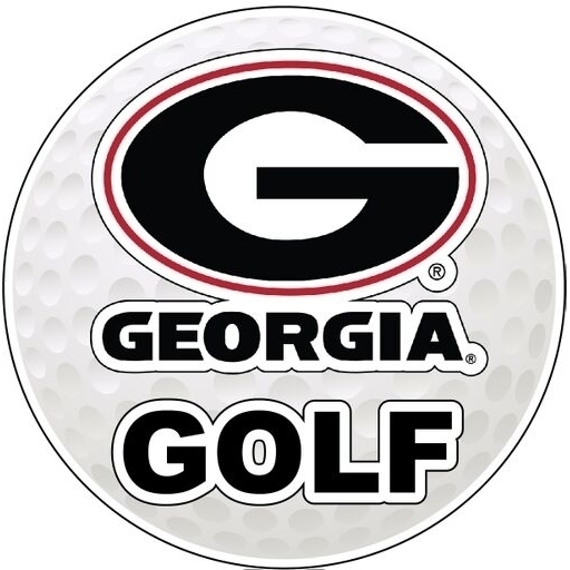 Georgia Bulldogs 4-Inch Round Golf Ball Vinyl Decal Sticker