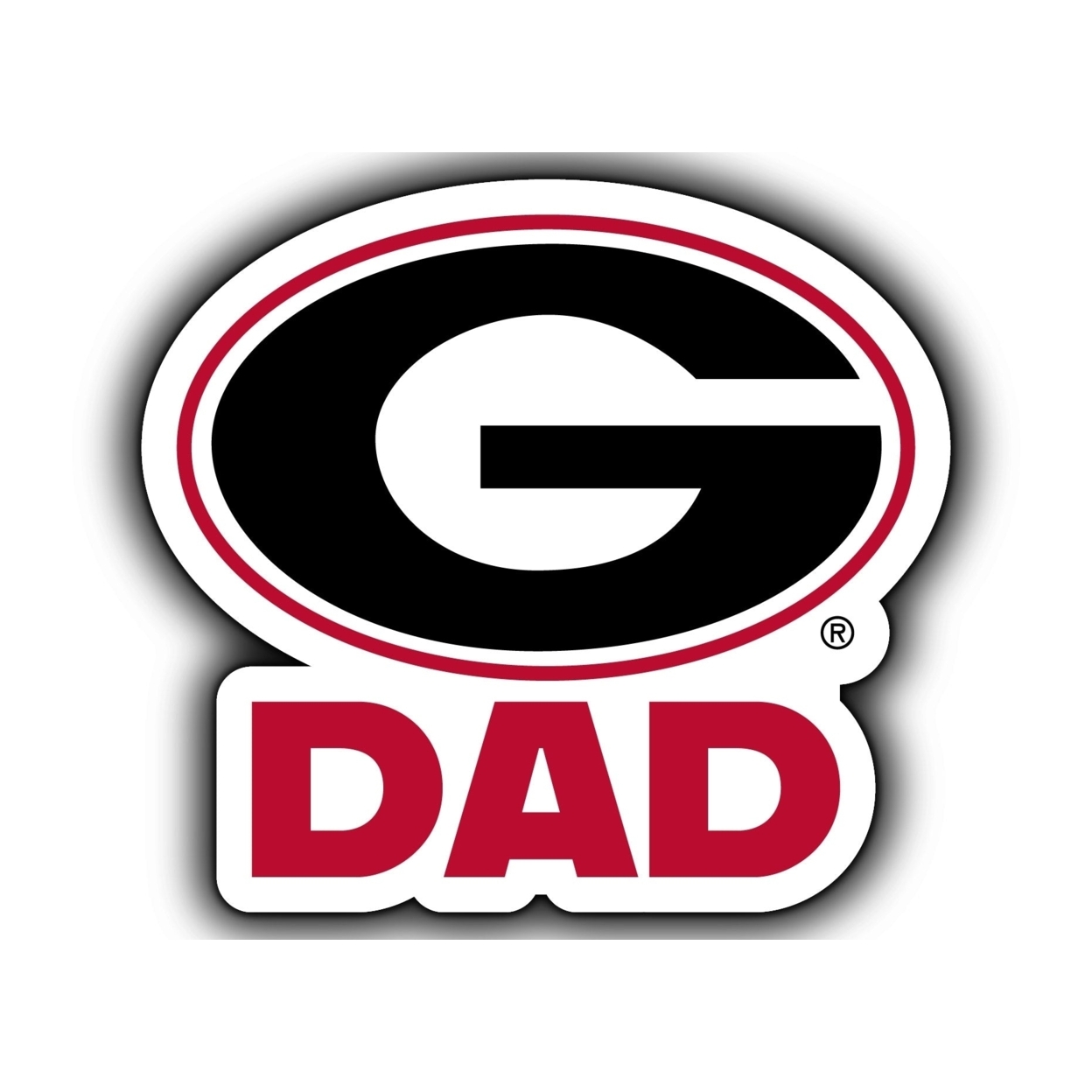 Georgia Bulldogs 4-Inch Proud Dad Die Cut Decal
