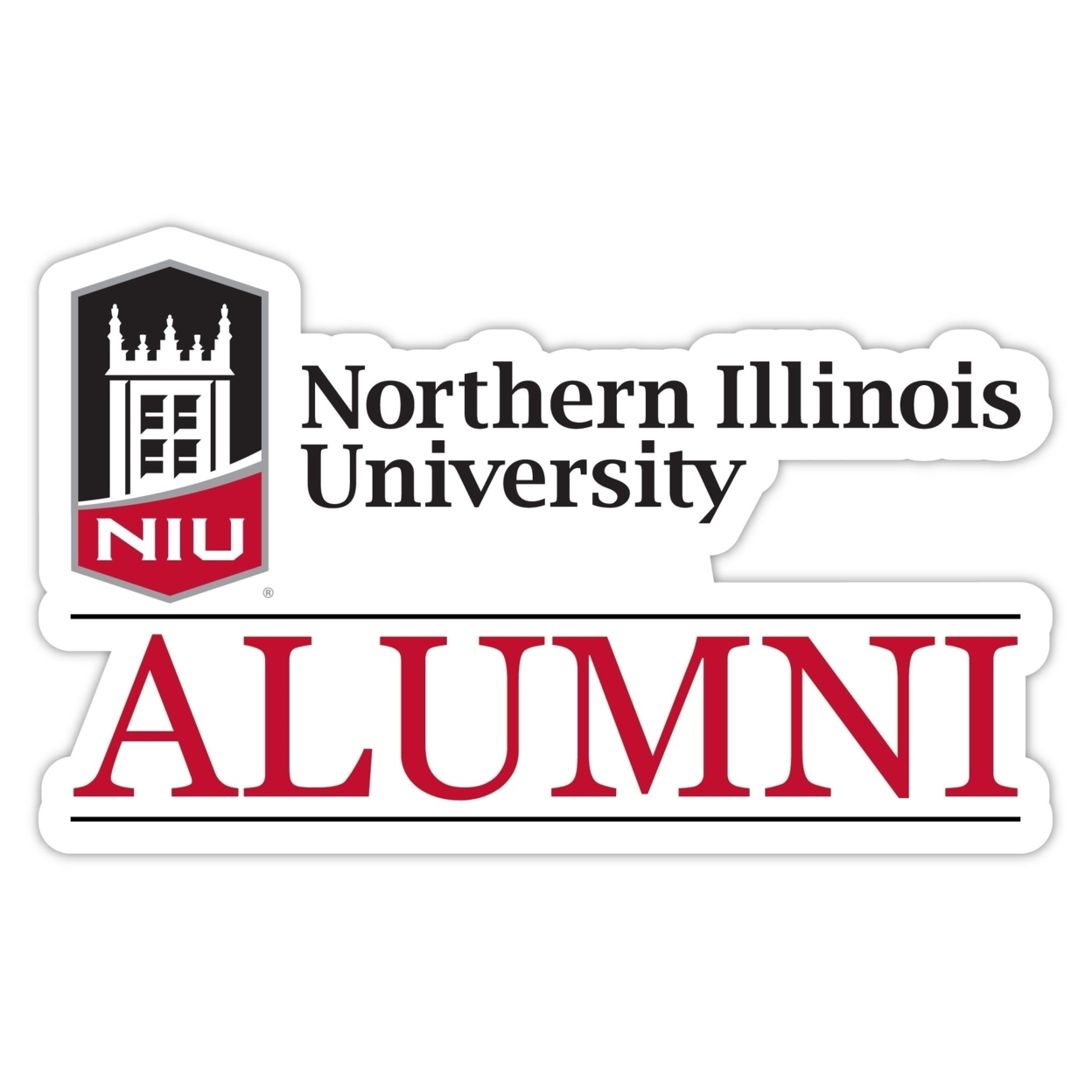 Northern Illinois Huskies Alumni 4 Sticker