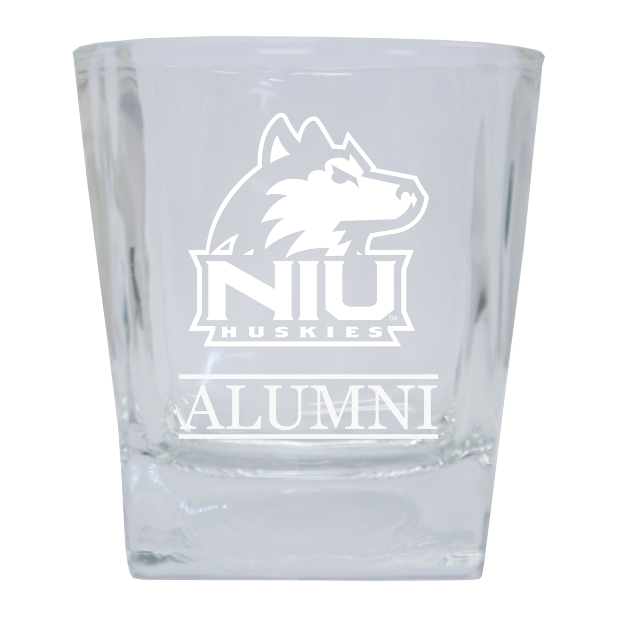 Northern Illinois Huskies 8 Oz Etched Alumni Glass Tumbler 2-Pack