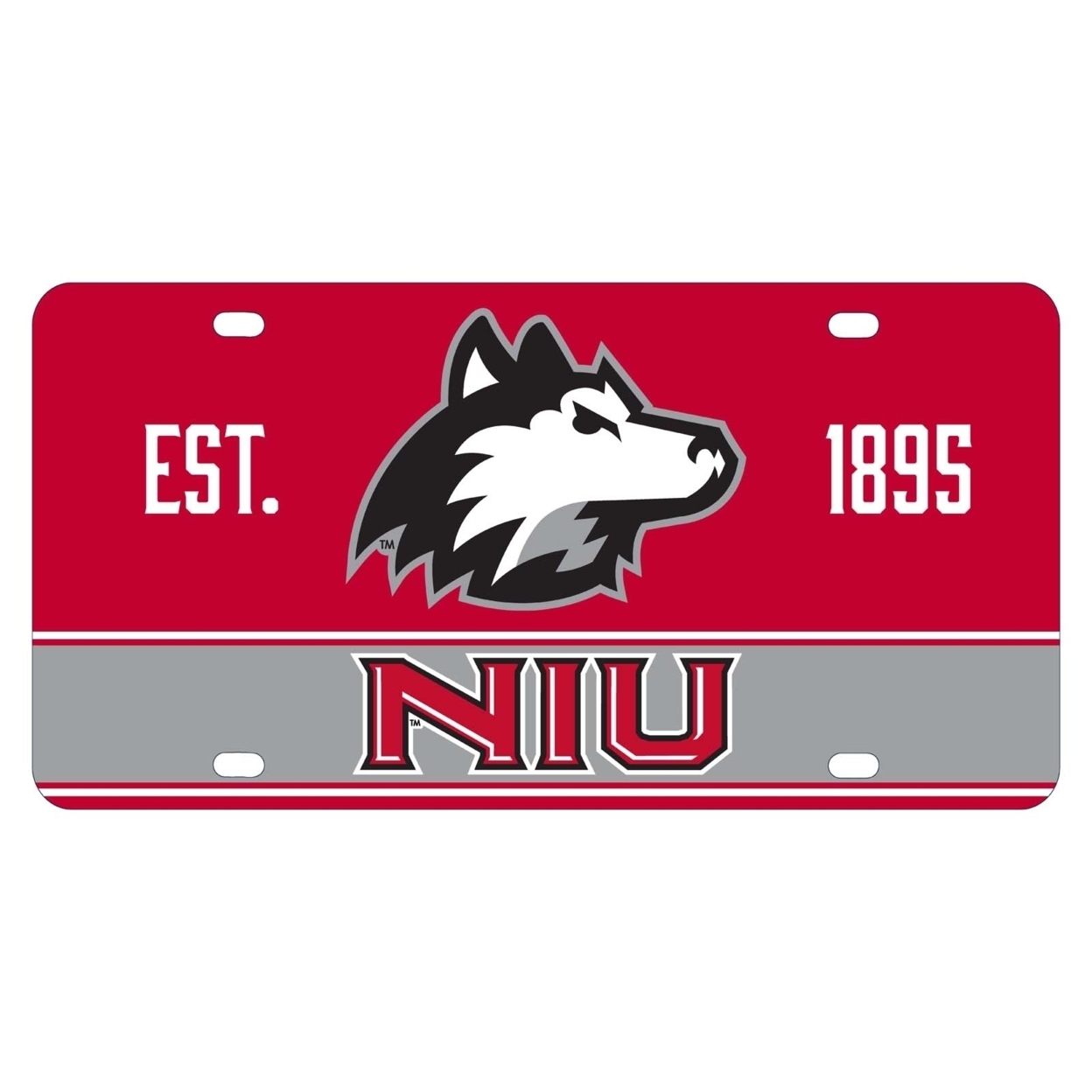 Northern Illinois Huskies Metal License Plate