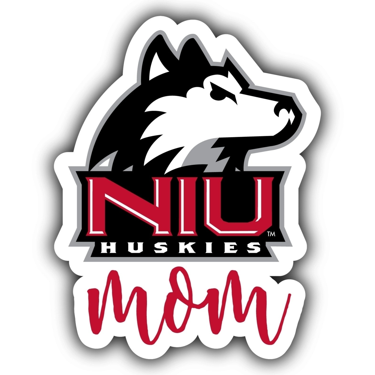 Northern Illinois Huskies Proud Mom 4-Inch Die Cut Decal
