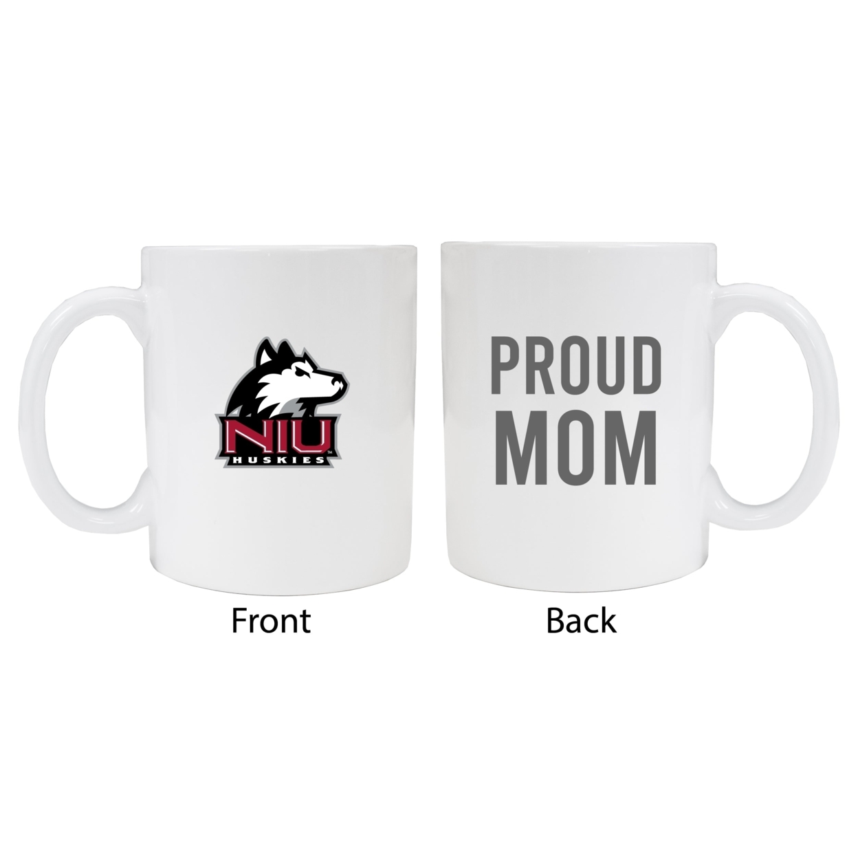 Northern Illinois Huskies Proud Mom Ceramic Coffee Mug - White