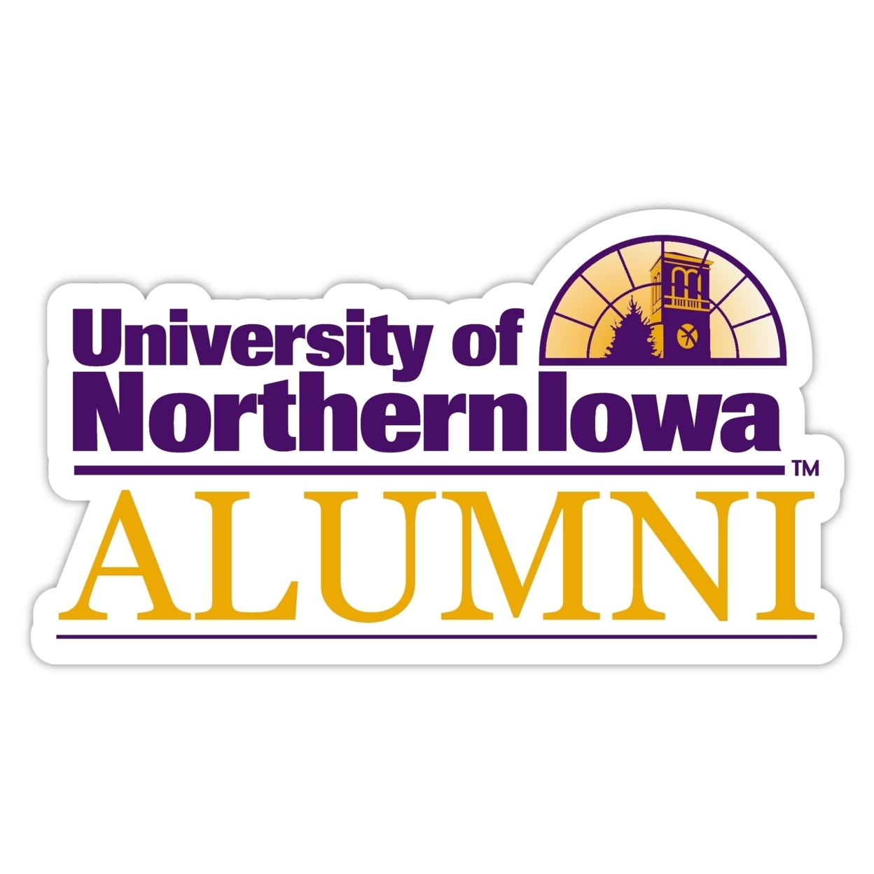 Northern Iowa Panthers Alumni 4 Stickers