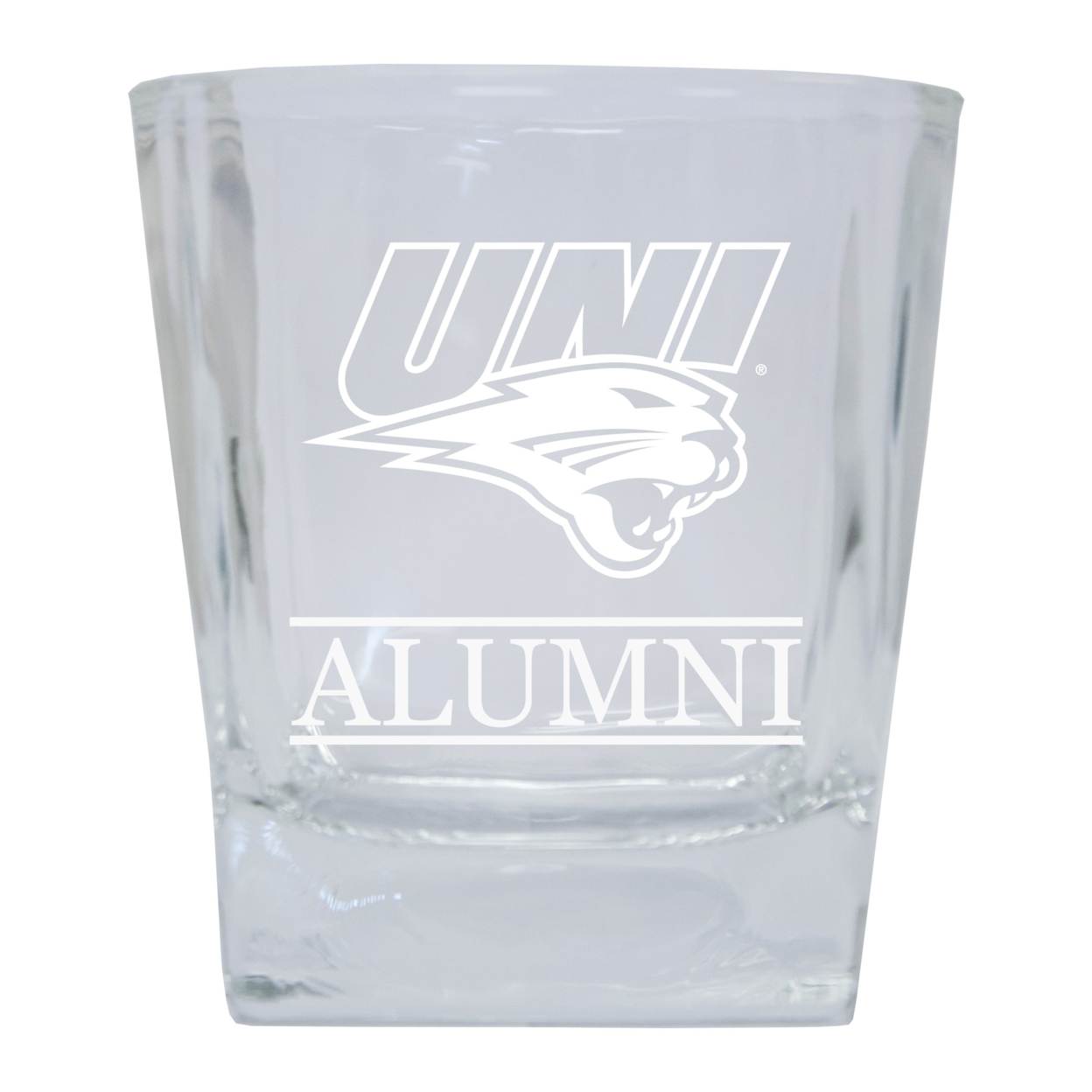 Northern Iowa Panthers 8 Oz Etched Alumni Glass Tumbler 2-Pack