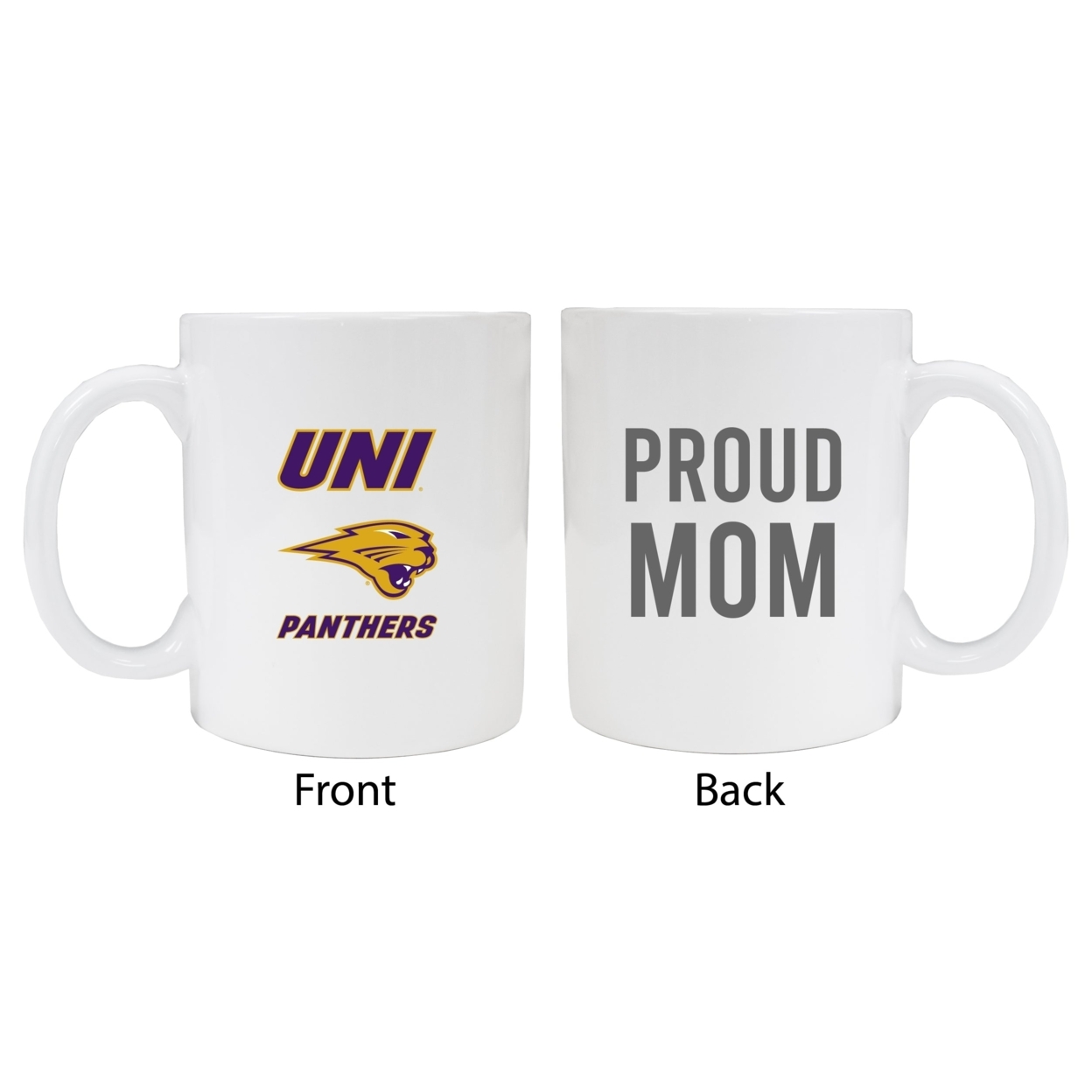 Northern Iowa Panthers Proud Mom Ceramic Coffee Mug - White (2 Pack)