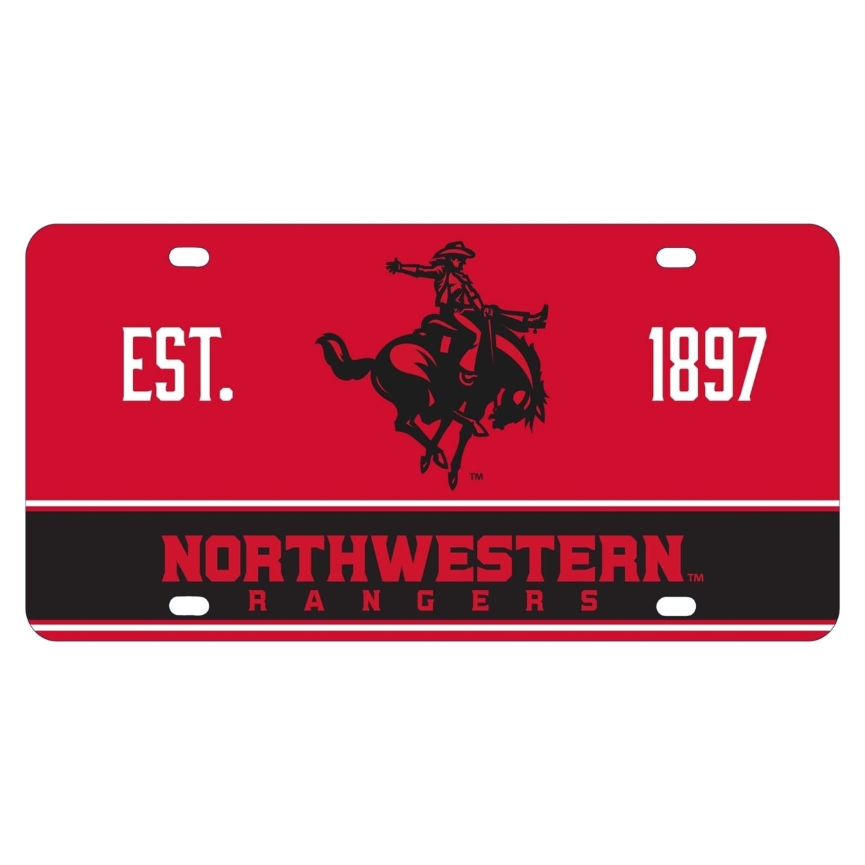 Northwestern Oklahoma State University Metal License Plate