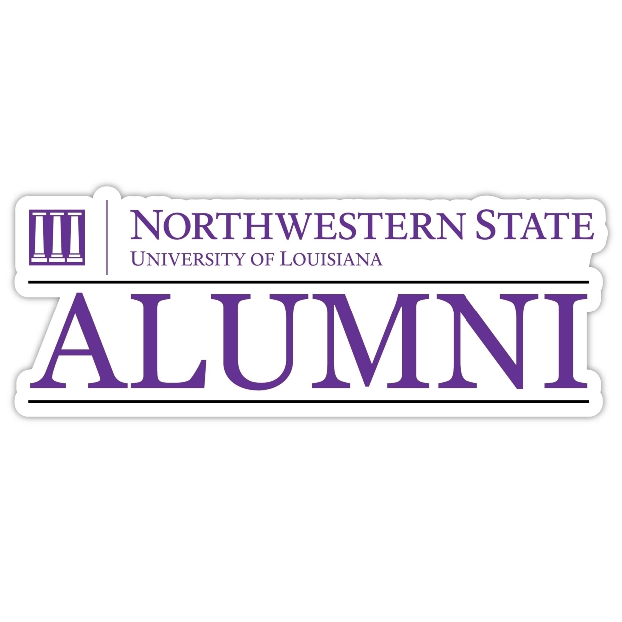 Northwestern State Demons Alumni 4 Sticker
