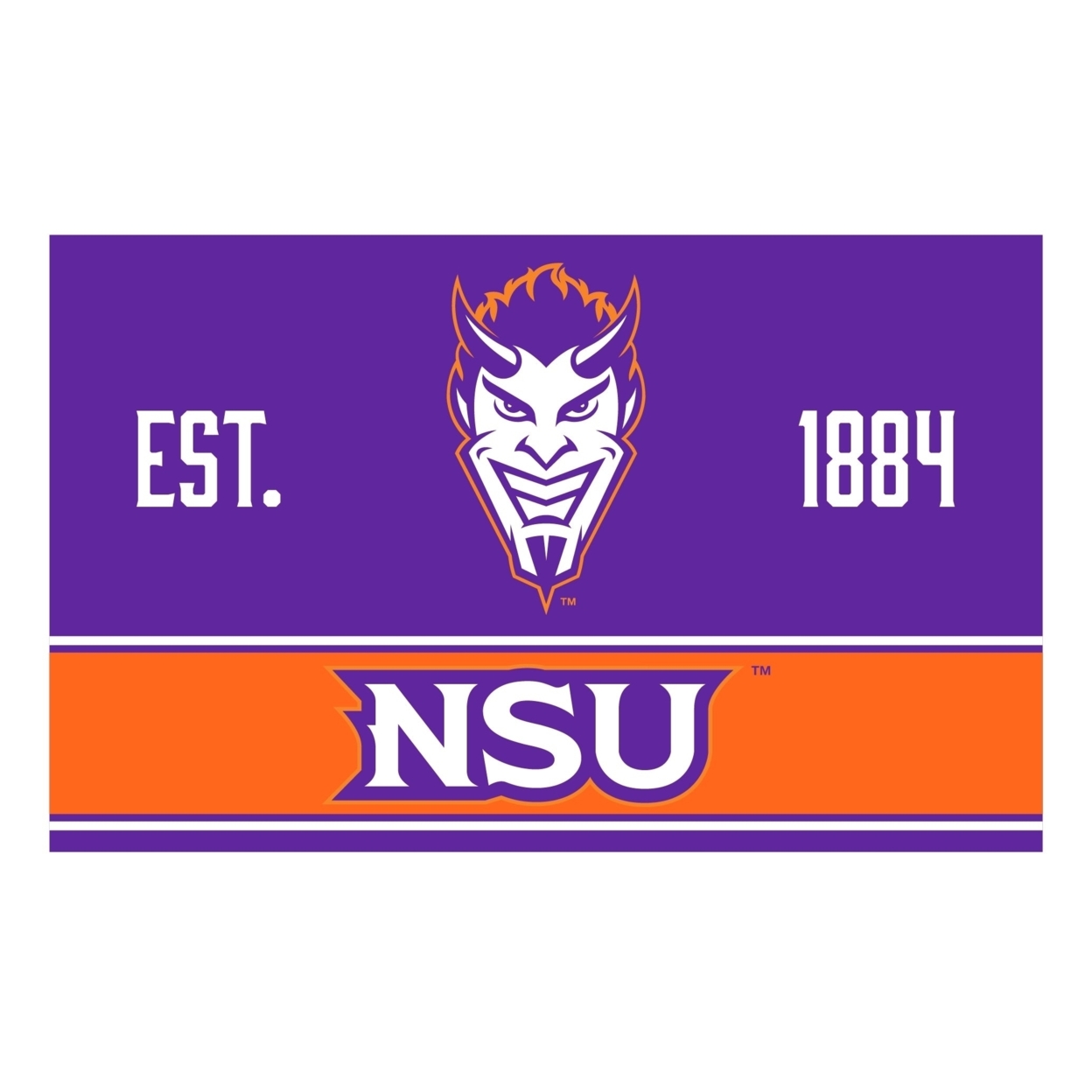 Northwestern State Demons Wood Sign With Frame