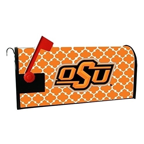 Oklahoma State Cowboys Mailbox Cover-Oklahoma State University Magnetic Mail Box Cover-Moroccan Design