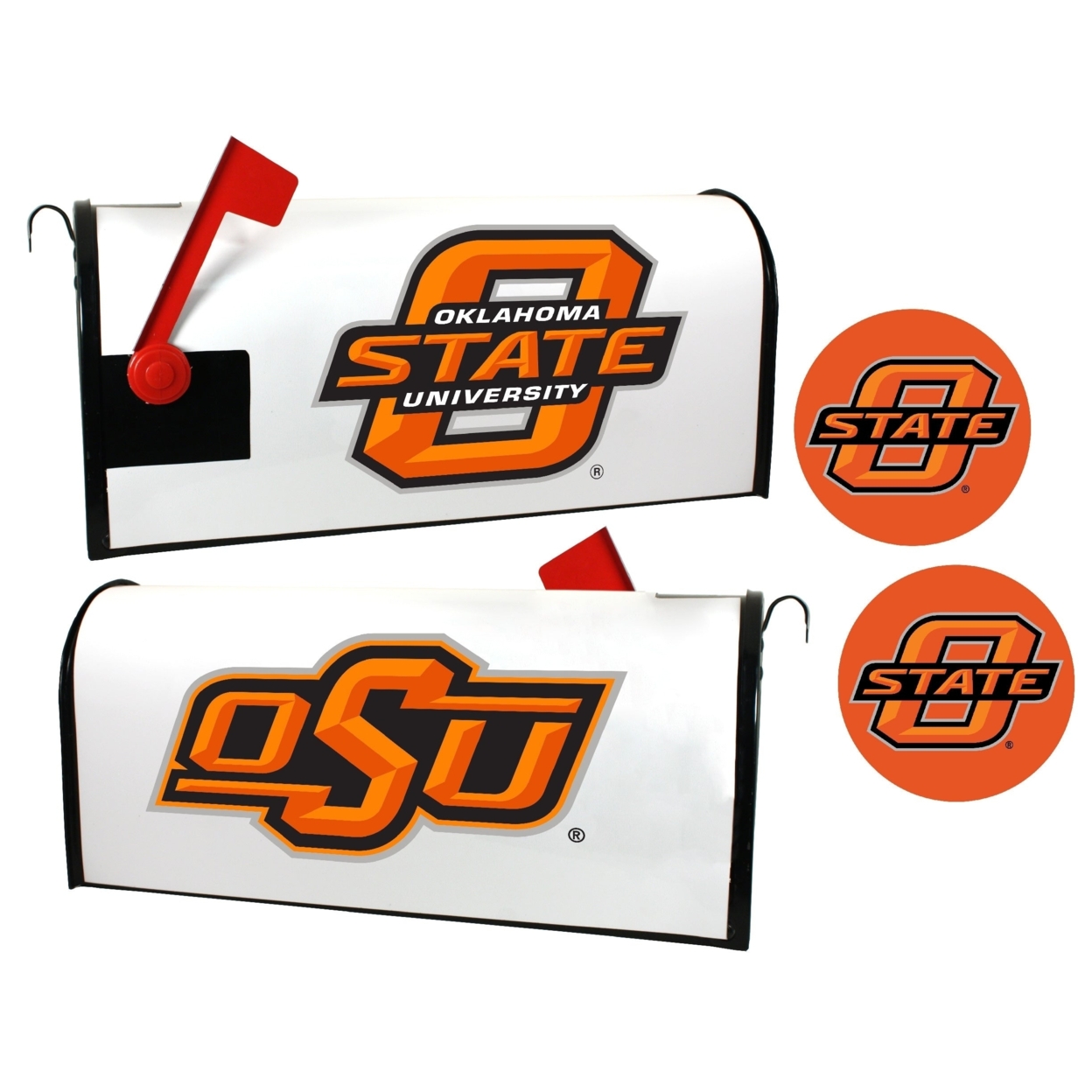 Oklahoma State Cowboys Magnetic Mailbox Cover & Sticker Set