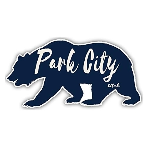 Park City Utah Souvenir 3x1.5-Inch Vinyl Decal Sticker Bear Design