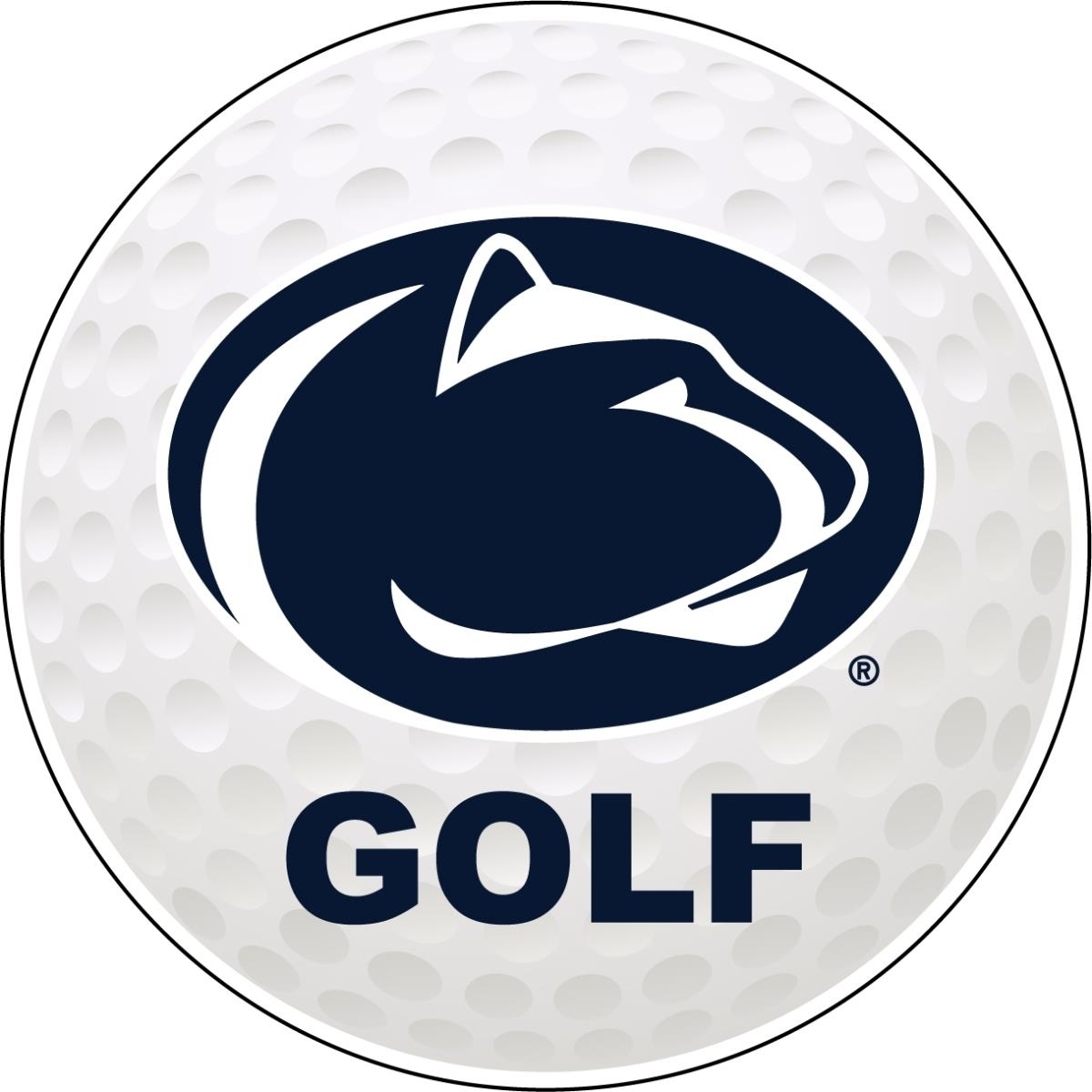 Penn State Nittany Lions 4-Inch Round Golf Ball Vinyl Decal Sticker
