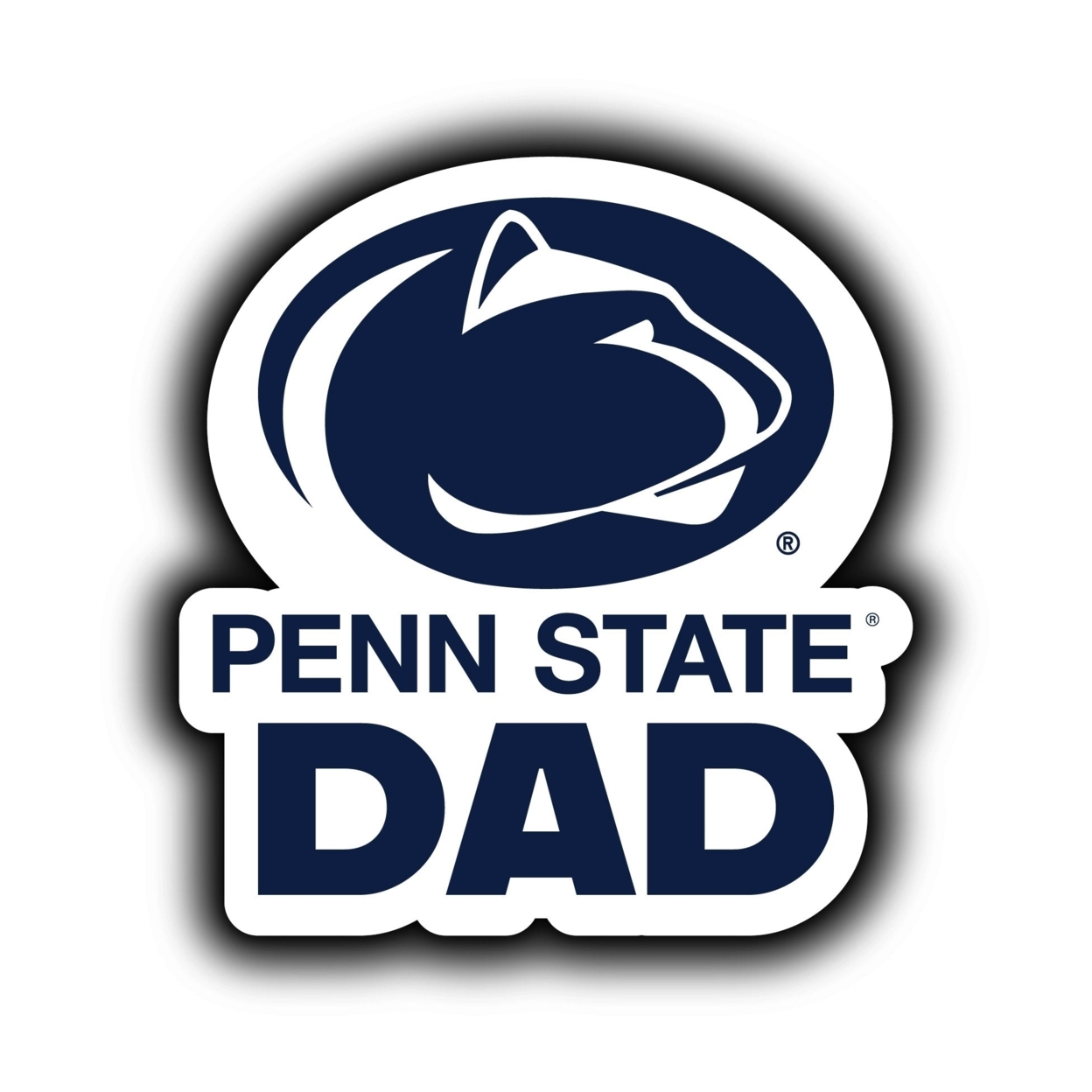 Penn State Nittany Lions 4-Inch Proud Dad Die Cut Decal