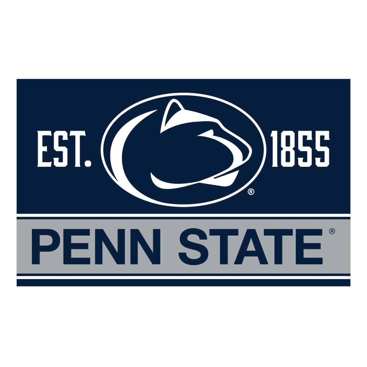 Penn State Nittany Lions Wood Sign With Frame