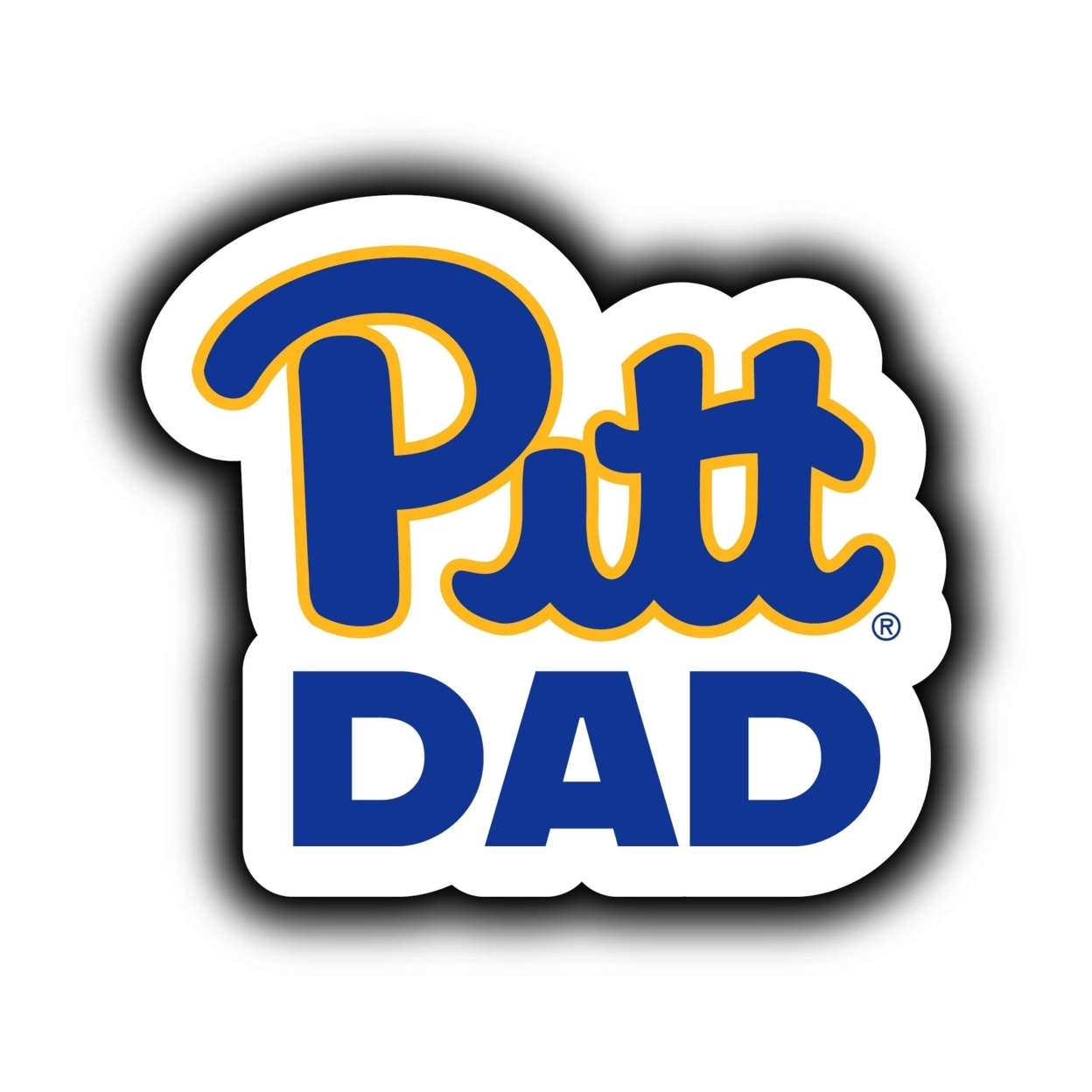 Pittsburgh Panthers 4-Inch Proud Dad Die Cut Decal