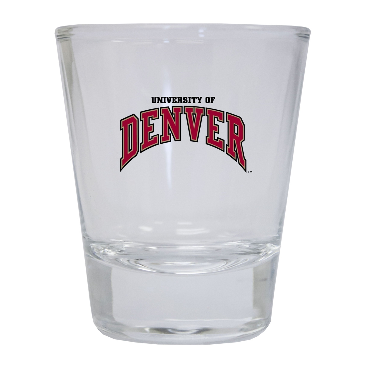 University Of Denver Pioneers Round Shot Glass
