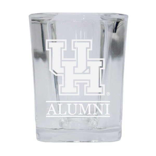 University Of Houston Alumni Etched Square Shot Glass