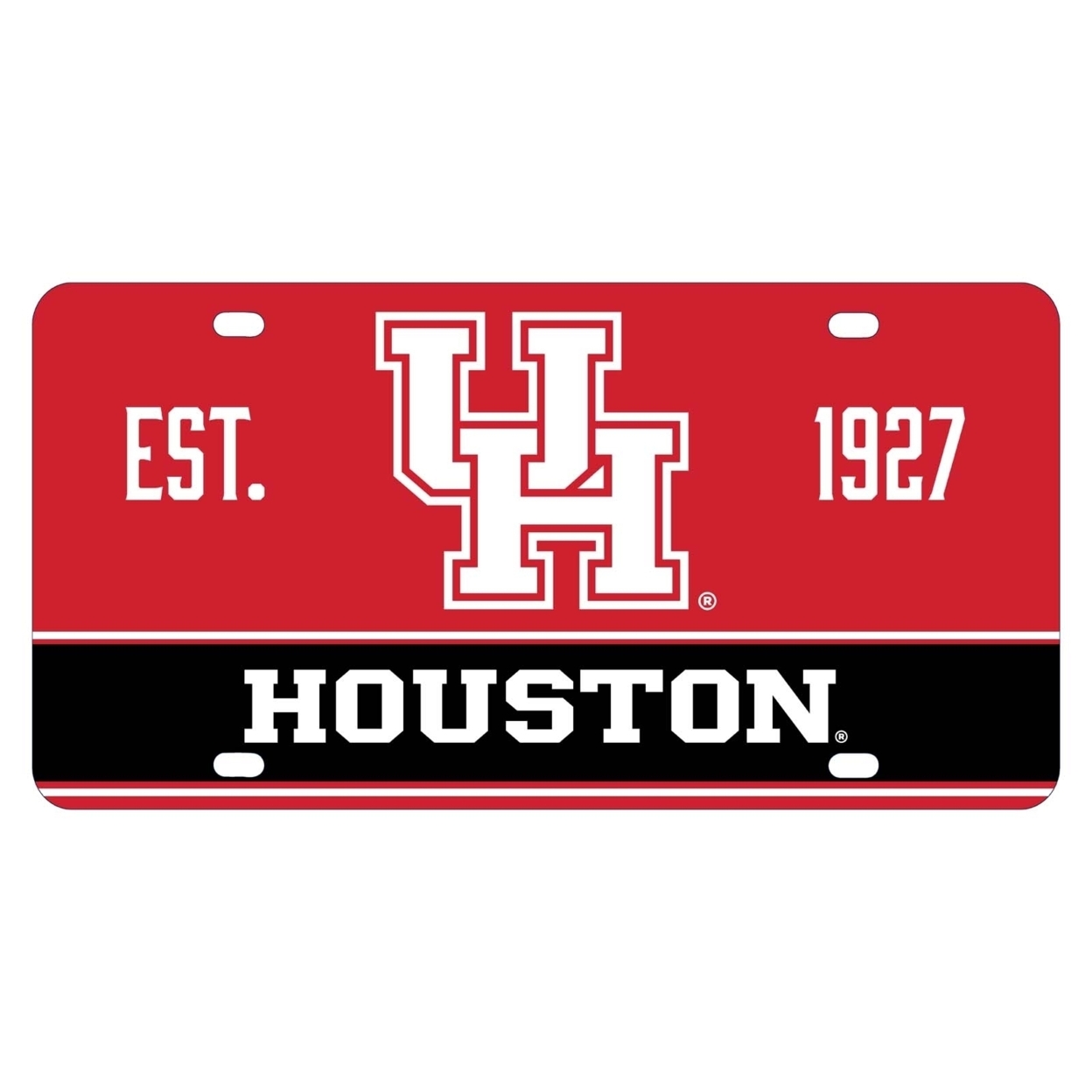 University Of Houston Metal License Plate