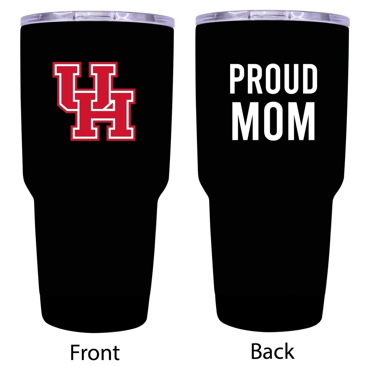 University Of Houston Proud Mom 24 Oz Insulated Stainless Steel Tumblers Choose Your Color.