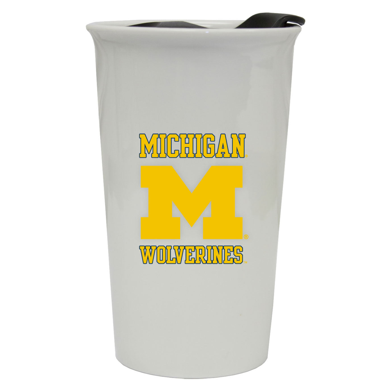 University Of Michigan Wolverines Double Walled Ceramic Tumbler
