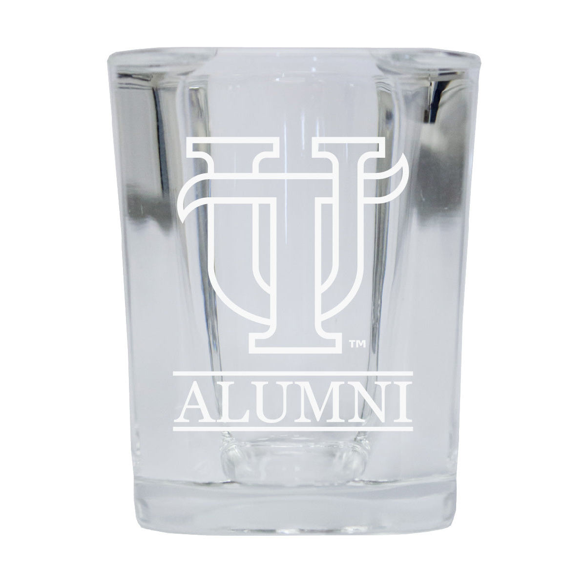University Of Tampa Spartans Alumni Etched Square Shot Glass