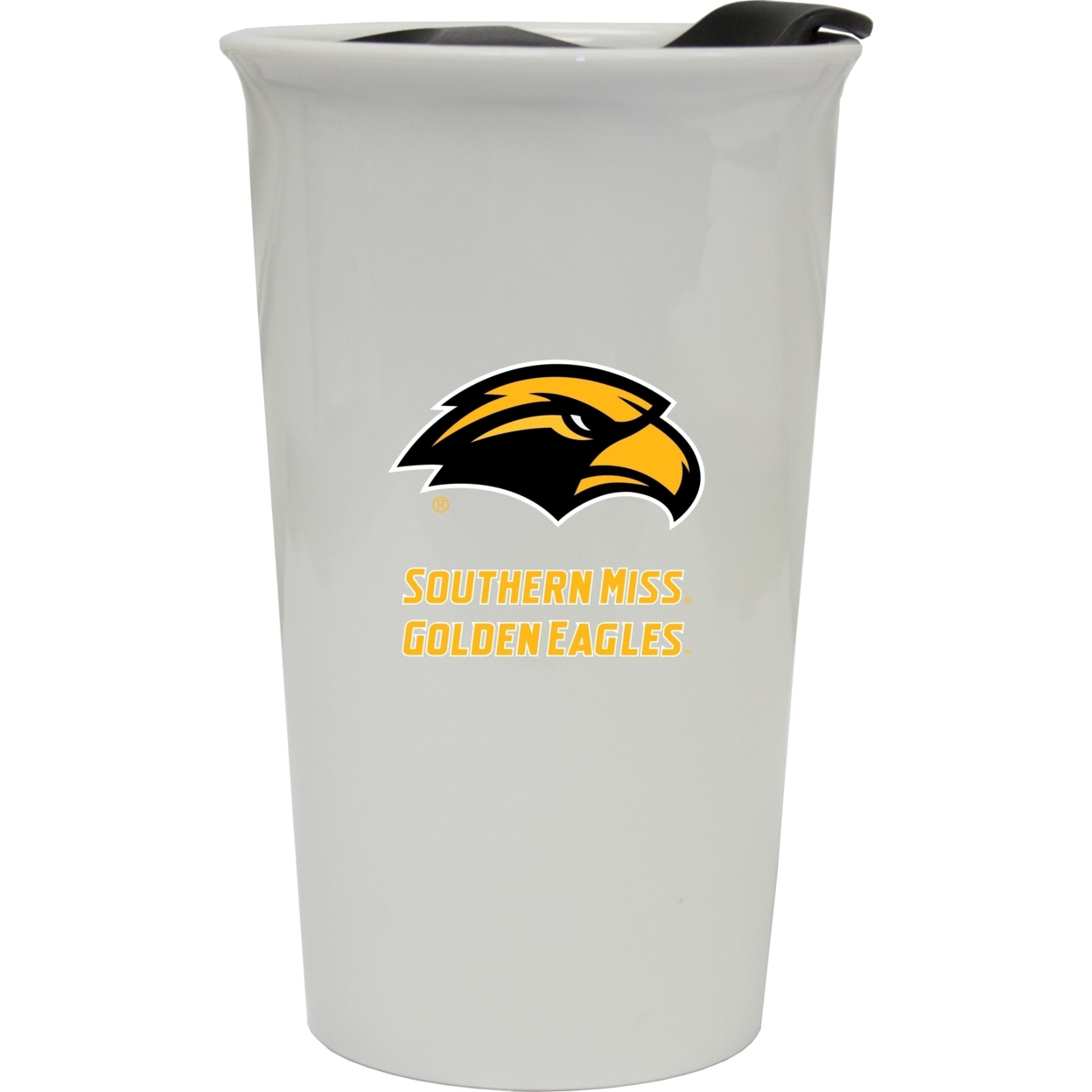 University Of Southern Mississippi Double Walled Ceramic Tumbler
