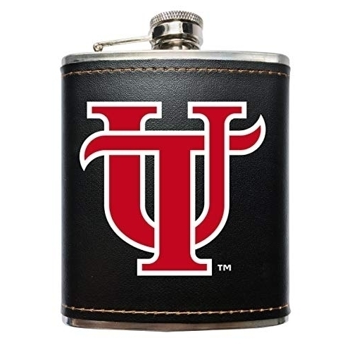 University Of Tampa Spartans Black Stainless Steel 7 Oz Flask