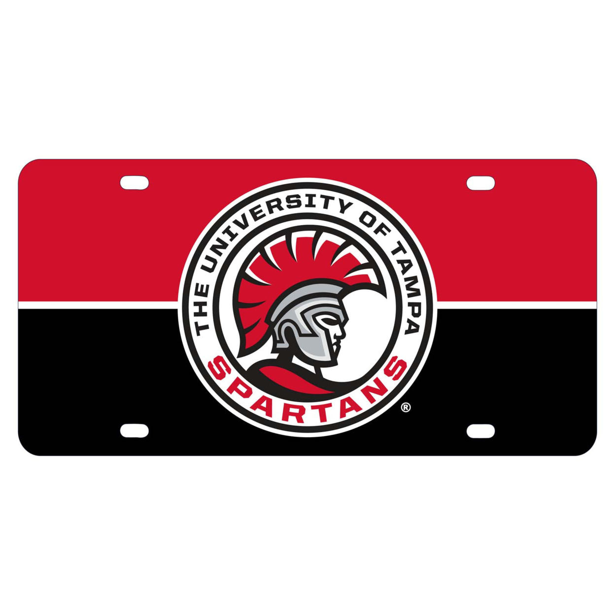 University Of Tampa Spartans Metal License Plate Car Tag