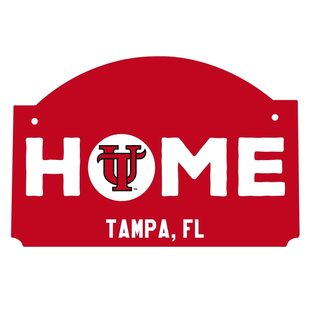 University Of Tampa Spartans Wood Sign With String
