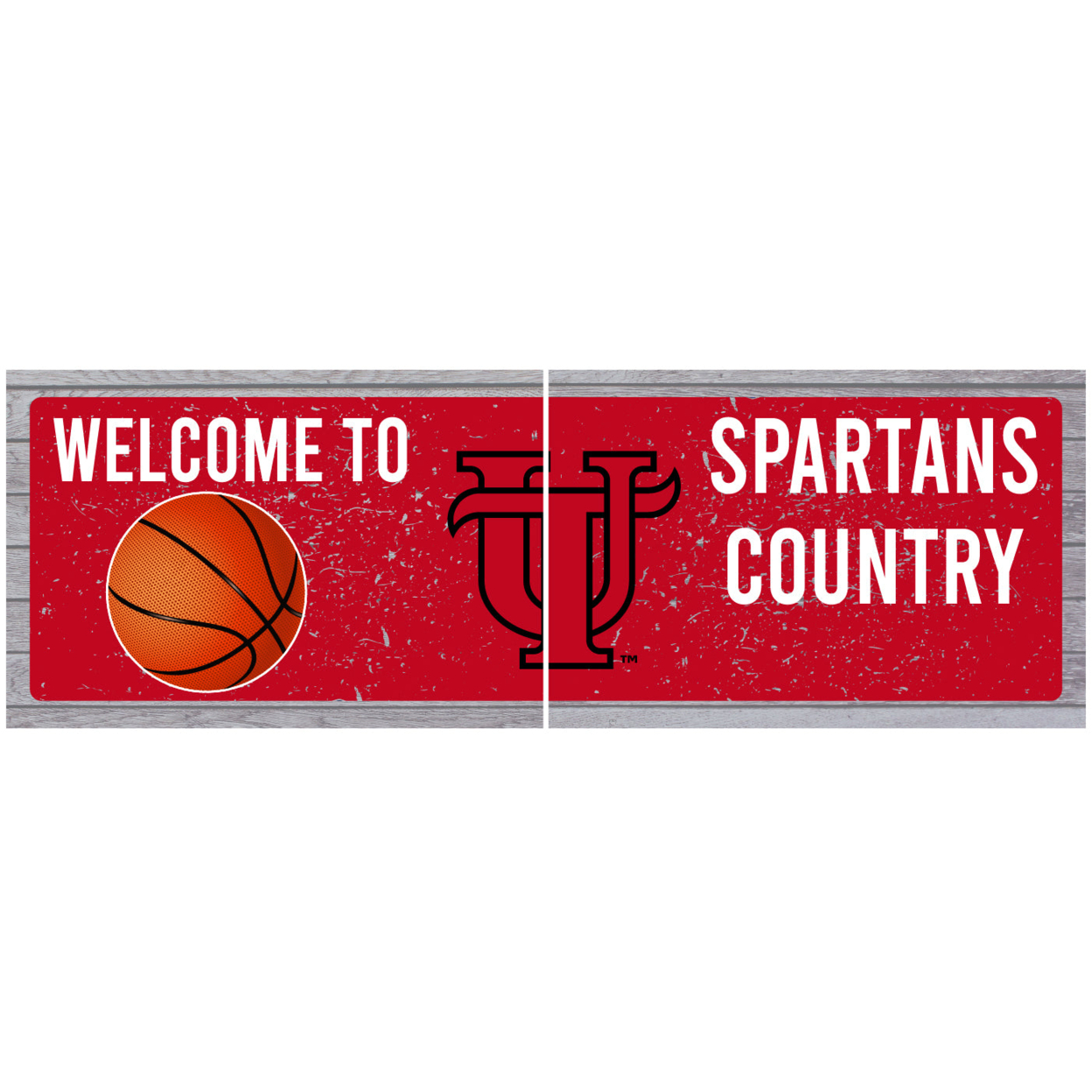 University Of Tampa Spartanss Wood Sign With Frame