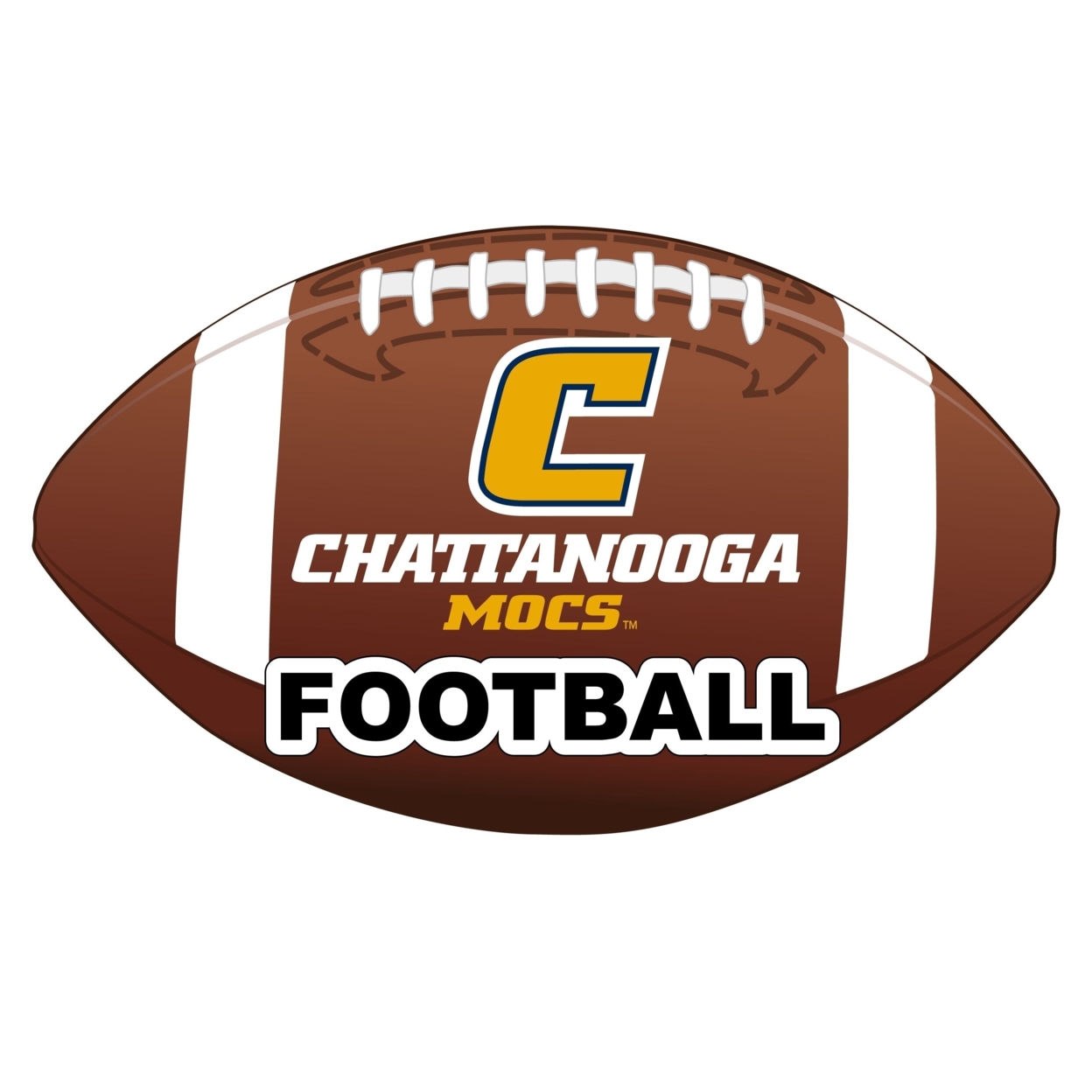University Of Tennessee At Chattanooga 4-Inch NCAA Football Vinyl Decal Sticker