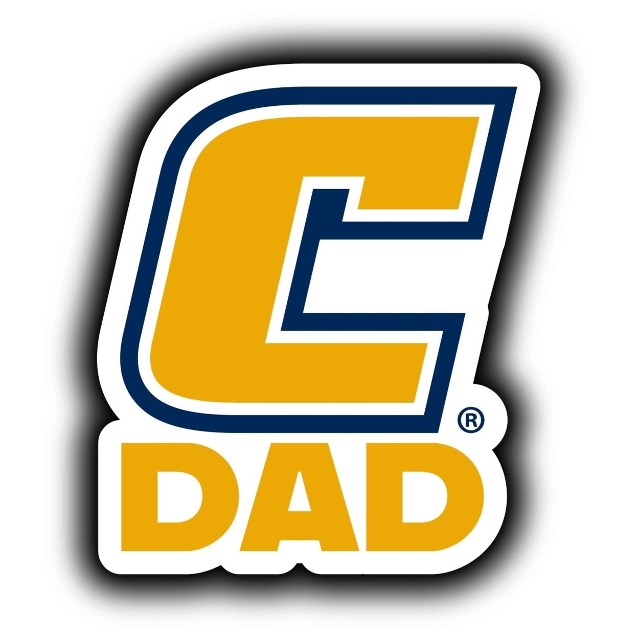 University Of Tennessee At Chattanooga 4-Inch Proud Dad Die Cut Decal