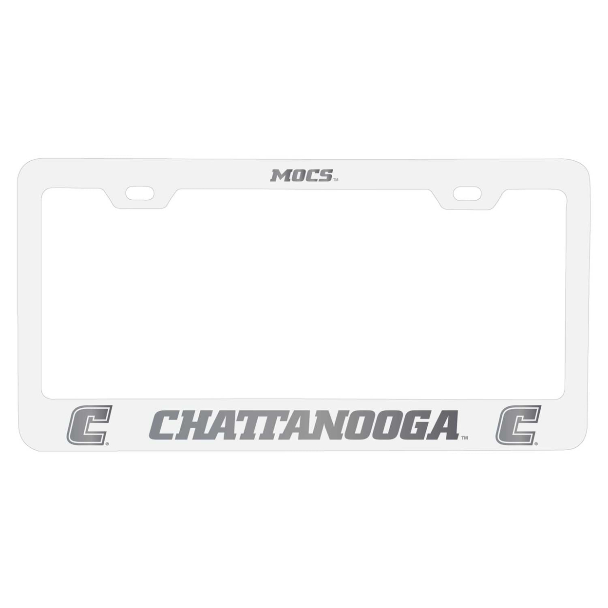 University Of Tennessee At Chattanooga Etched Metal License Plate Frame Choose Your Color