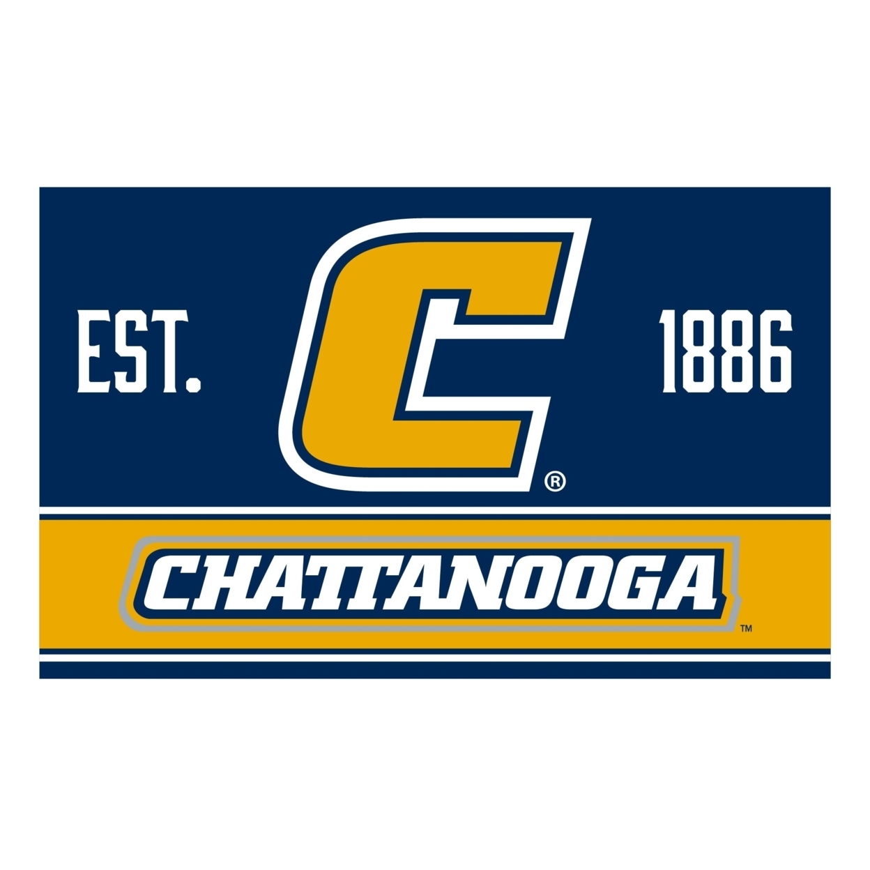 University Of Tennessee At Chattanooga Wood Sign With Frame