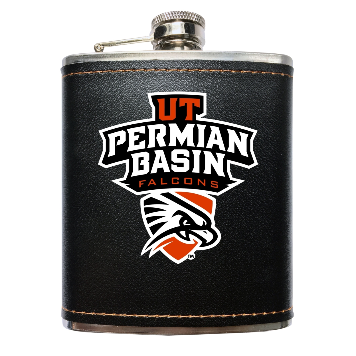 University Of Texas Of The Permian Basin Black Stainless Steel 7 Oz Flask