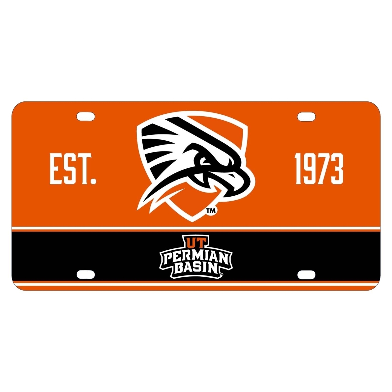 University Of Texas Of The Permian Basin Metal License Plate Car Tag