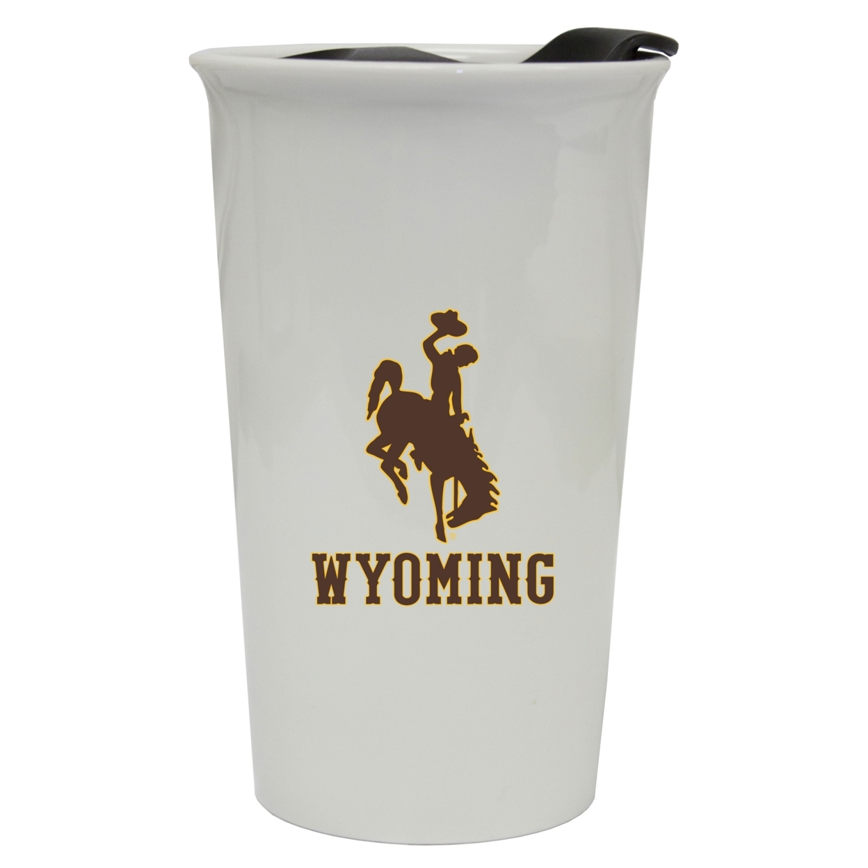 University Of Wyoming Double Walled Ceramic Tumbler