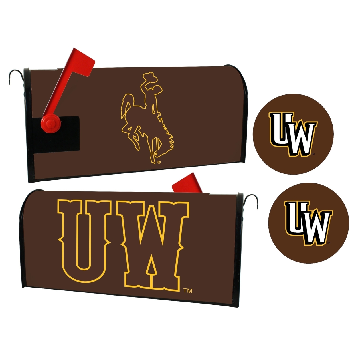 University Of Wyoming Magnetic Mailbox Cover & Sticker Set