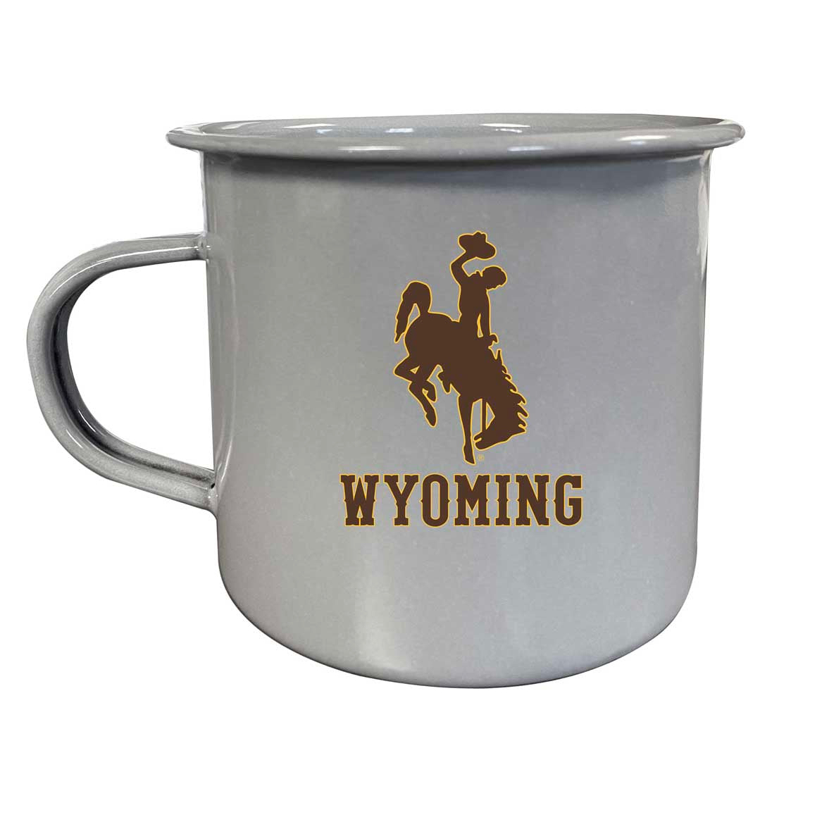 University Of Wyoming Tin Camper Coffee Mug - Choose Your Color - Gray