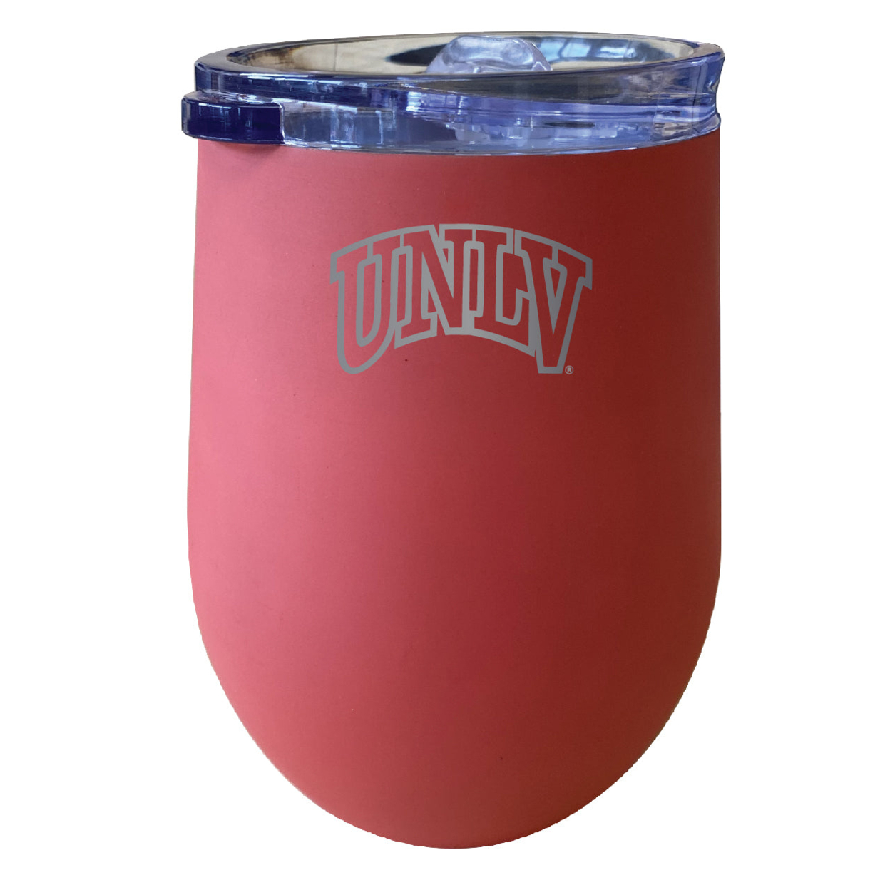 UNLV Rebels 12 Oz Etched Insulated Wine Stainless Steel Tumbler - Choose Your Color - Coral