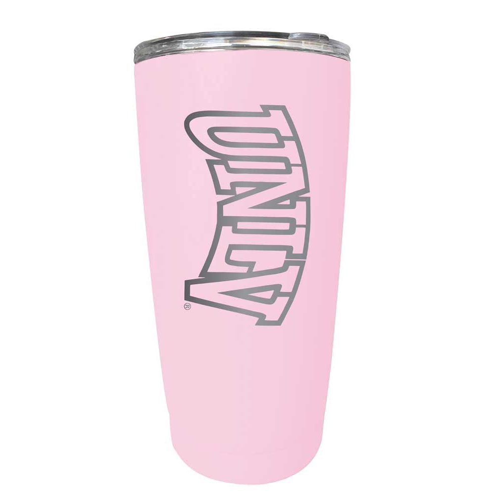 UNLV Rebels Etched 16 Oz Stainless Steel Tumbler (Gray) - Pink