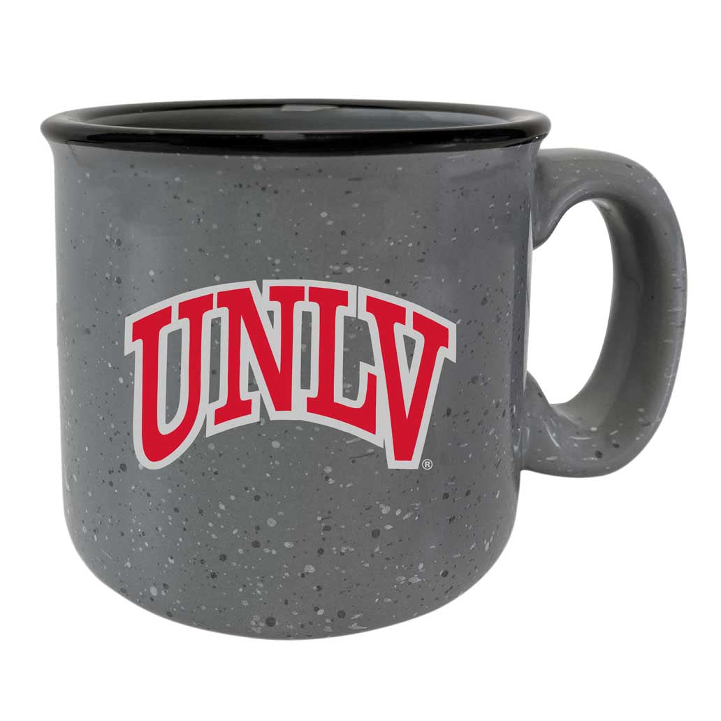 UNLV Rebels Speckled Ceramic Camper Coffee Mug - Choose Your Color - Gray