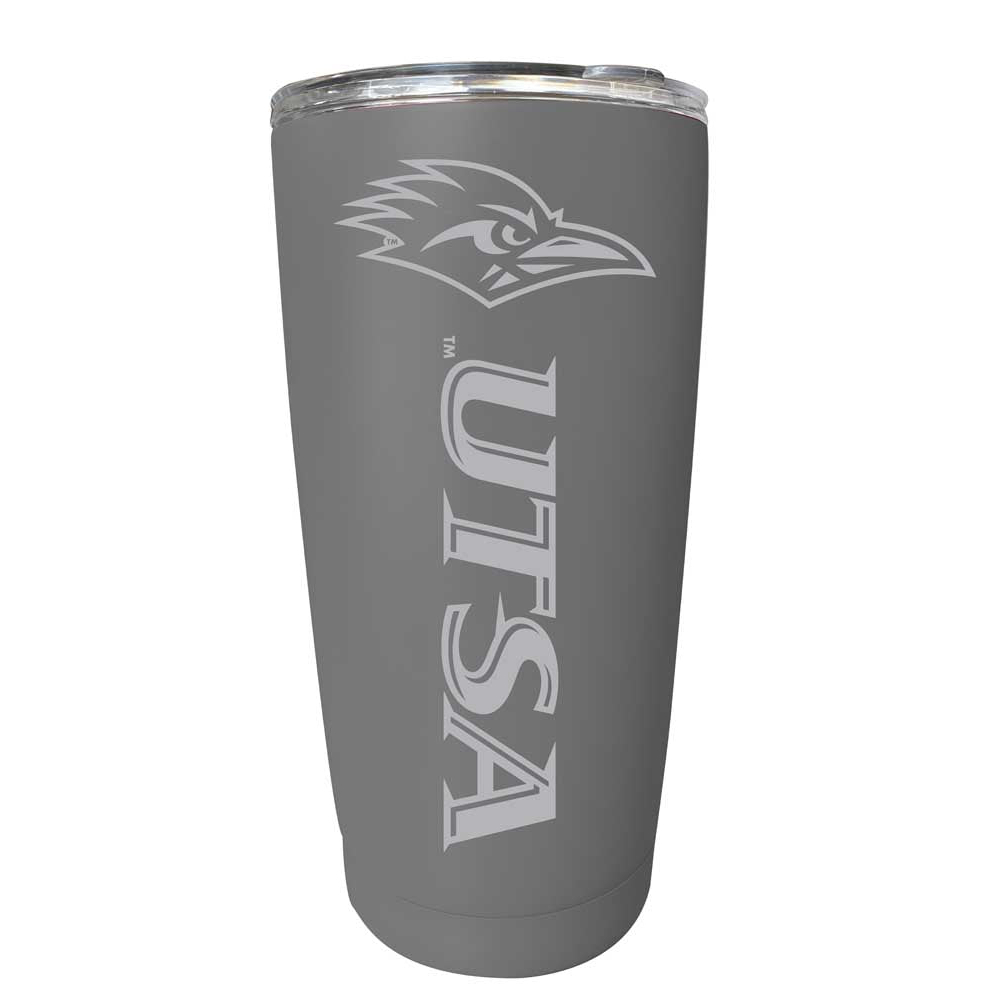 UTSA Road Runners Etched 16 Oz Stainless Steel Tumbler (Gray) - Gray