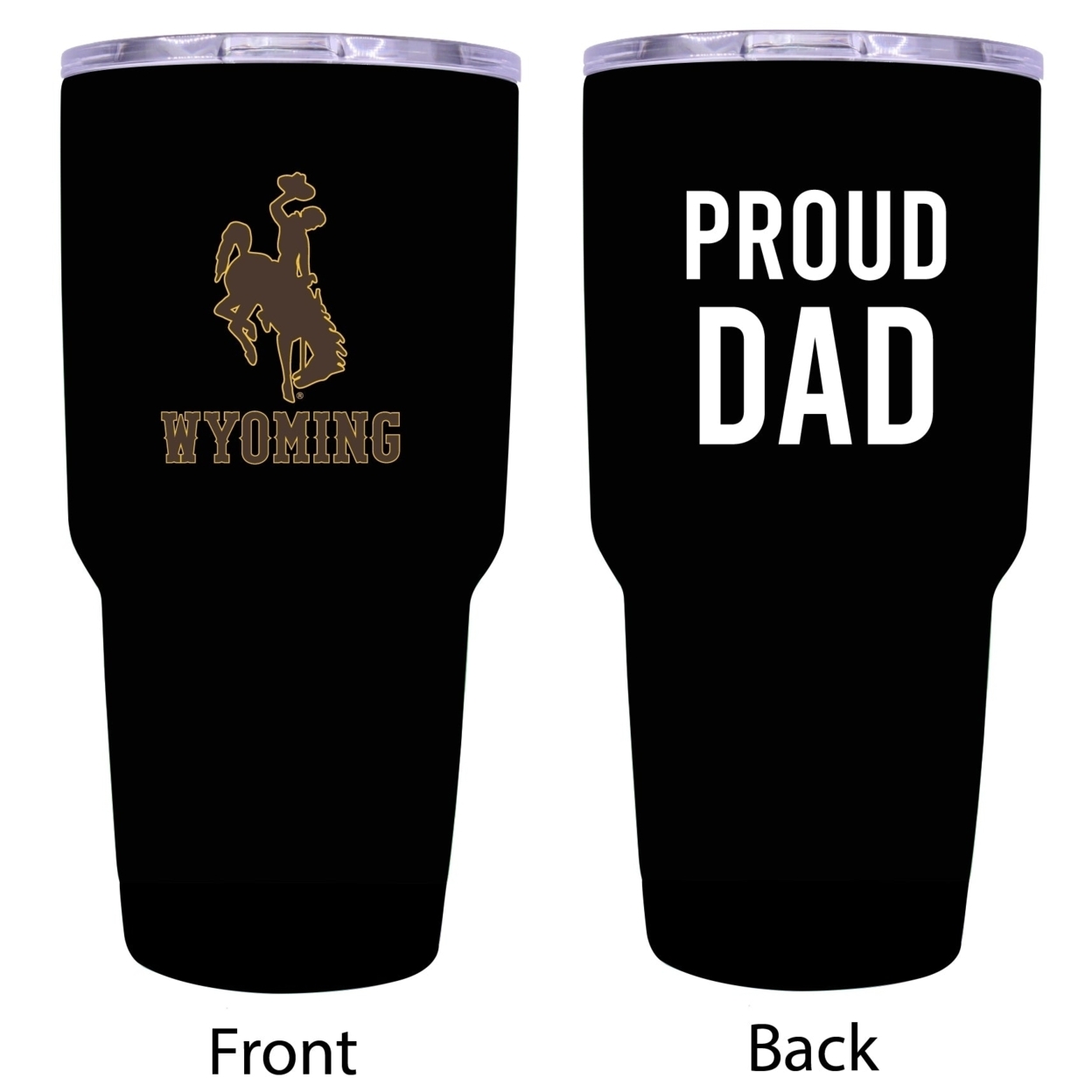 University Of Wyoming Proud Dad 24 Oz Insulated Stainless Steel Tumbler