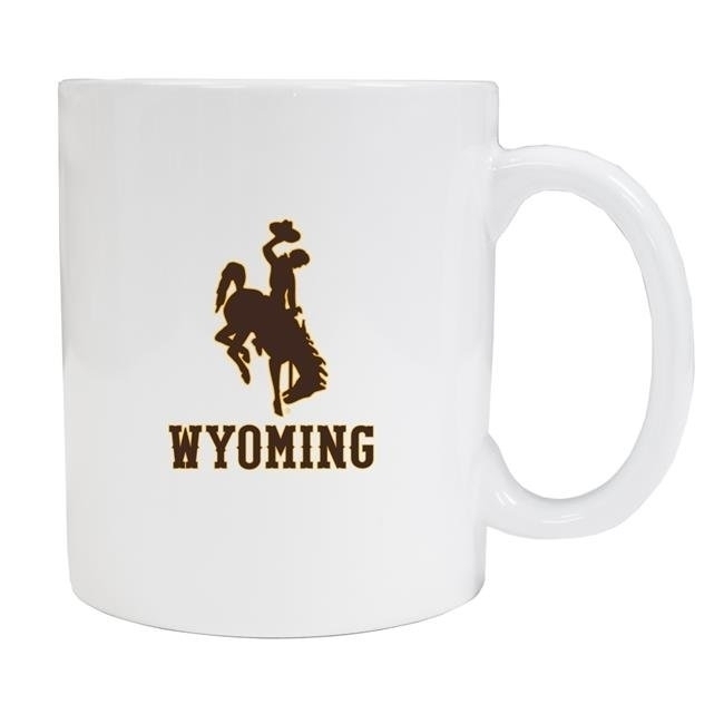 University Of Wyoming White Ceramic Mug 2-Pack (White).