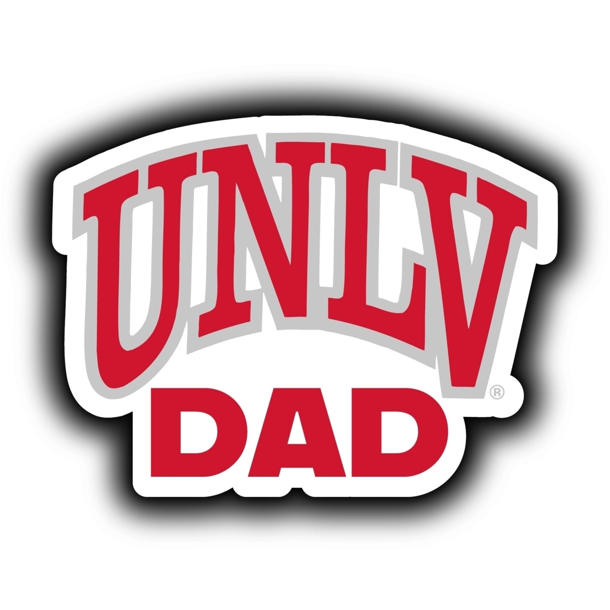 UNLV Rebels 4-Inch Proud Dad Die Cut Decal