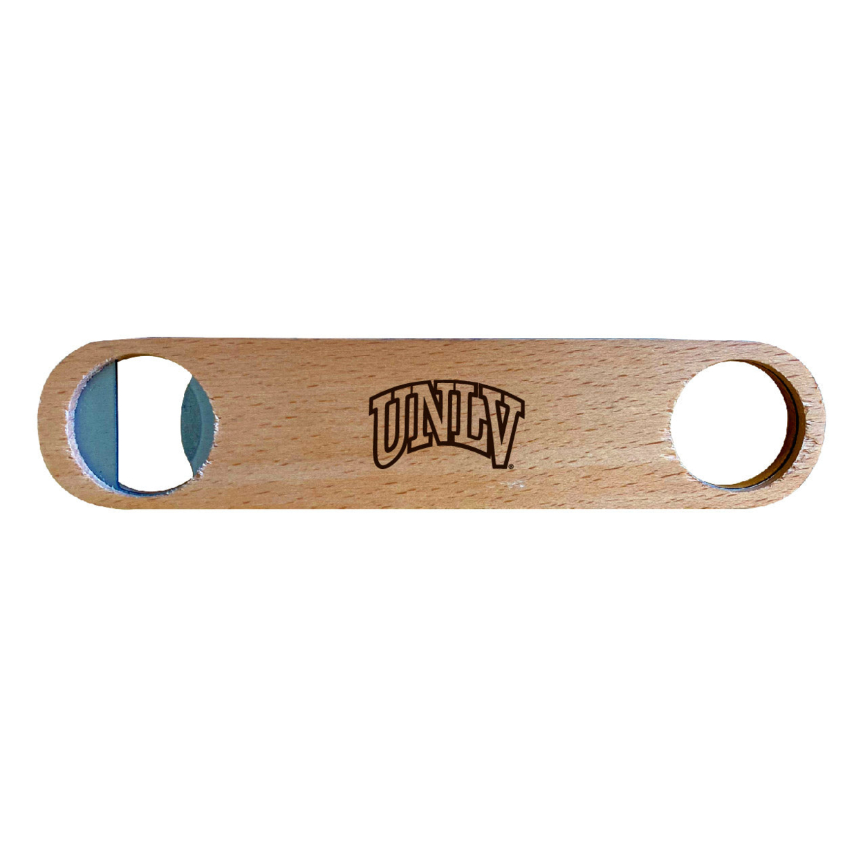 UNLV Rebels Laser Etched Wooden Bottle Opener College Logo Design