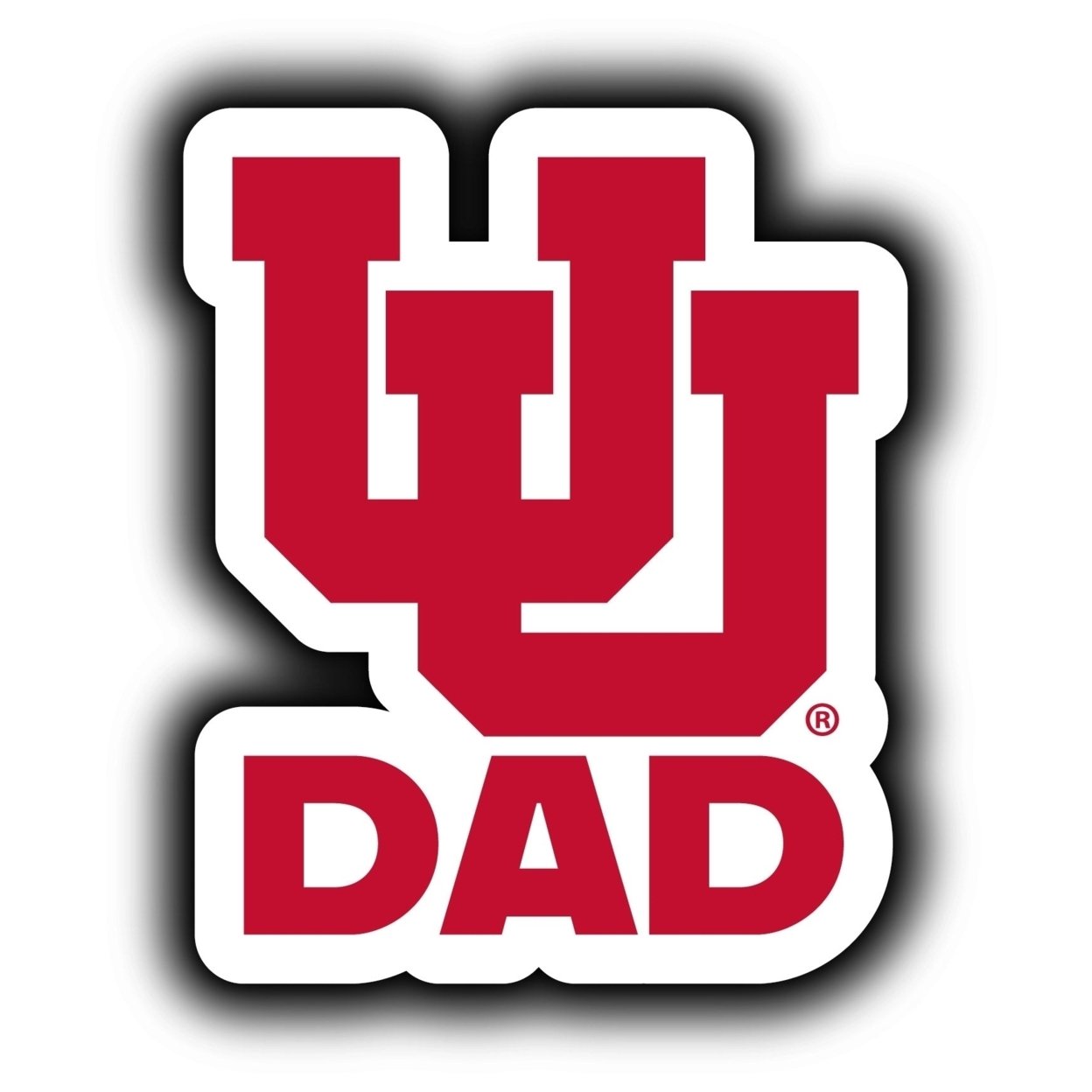Utah Utes 4-Inch Proud Dad Die Cut Decal